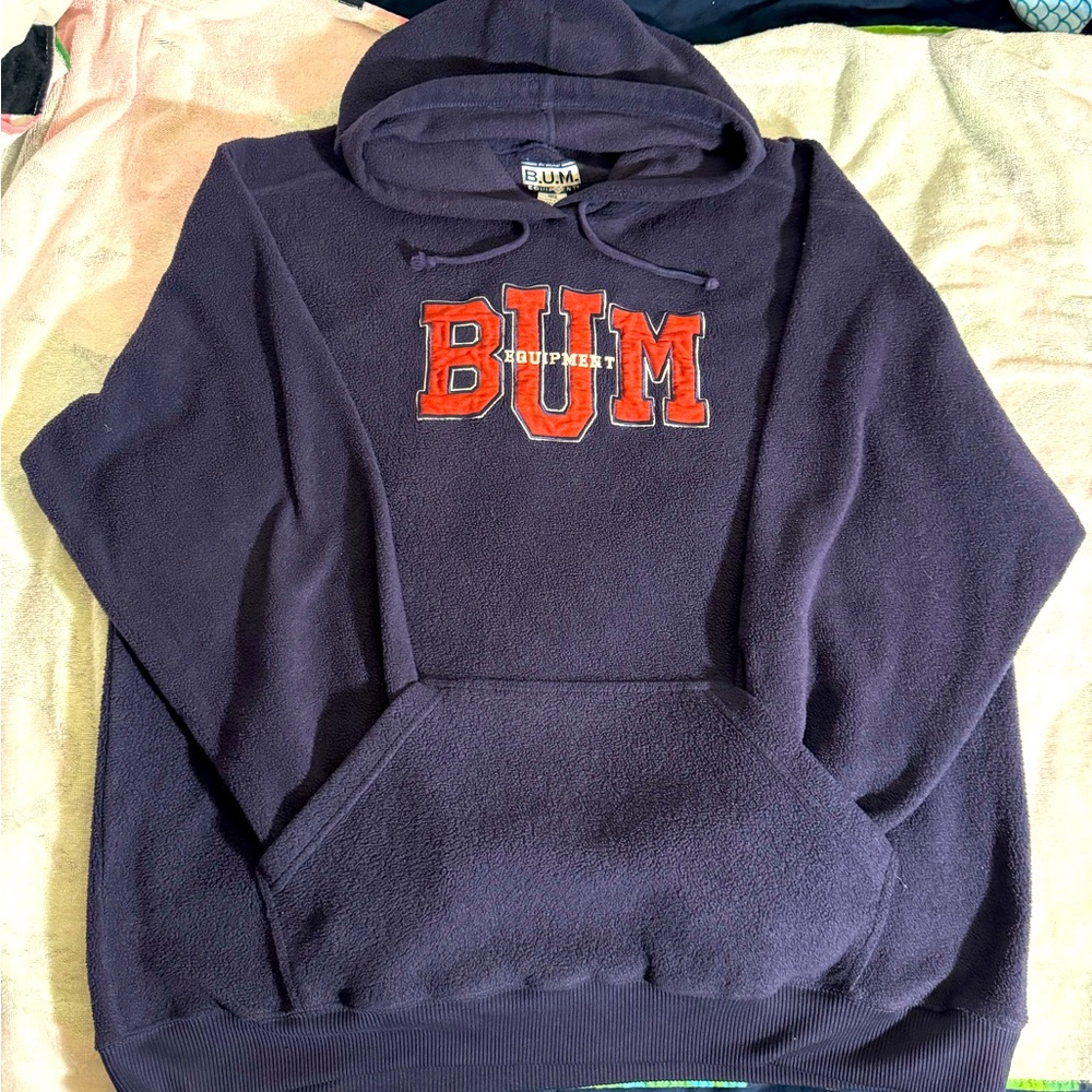 Vintage B.U.M Equipment Hoodie XL